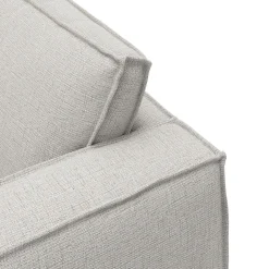 Agir venstrevendt hjørnesofa med pufafslutning