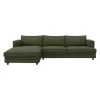Agir venstrevendt sofa med chaiselong
