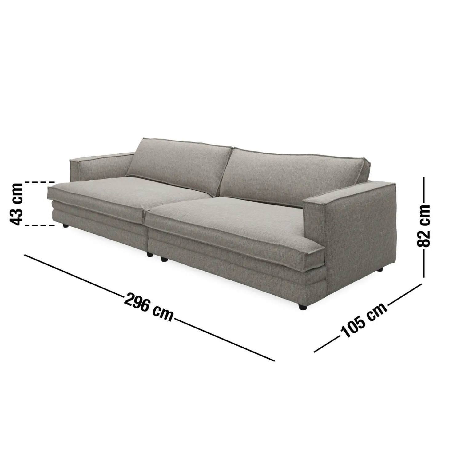 Agir XL 3 pers. XL Sofa