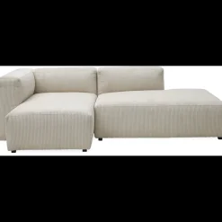 Aimee Sofa med chaiselong og pufafslutning