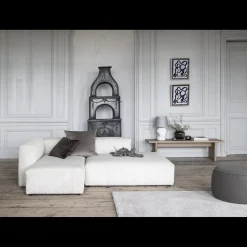 Aimee Sofa med chaiselong og pufafslutning