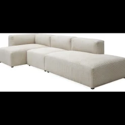 Aimee Sofa med chaiselong og pufafslutning