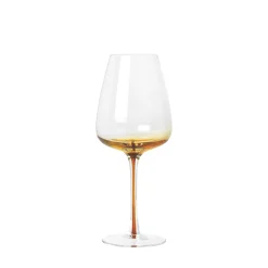 Amber Hvidvinsglas 4 stk i æske