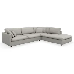 Angolo højrevendt sofa med pufafslutning