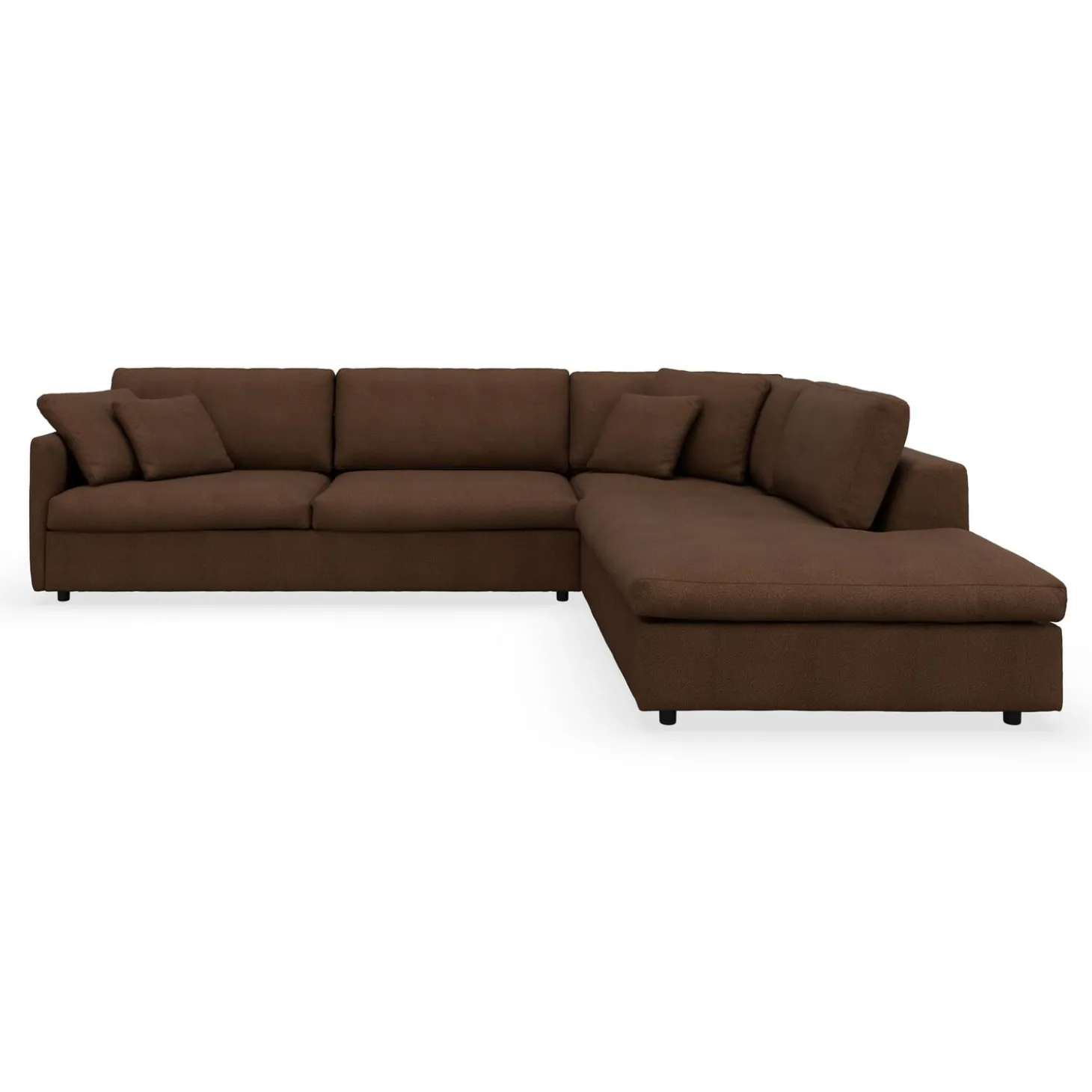 Angolo højrevendt sofa med pufafslutning