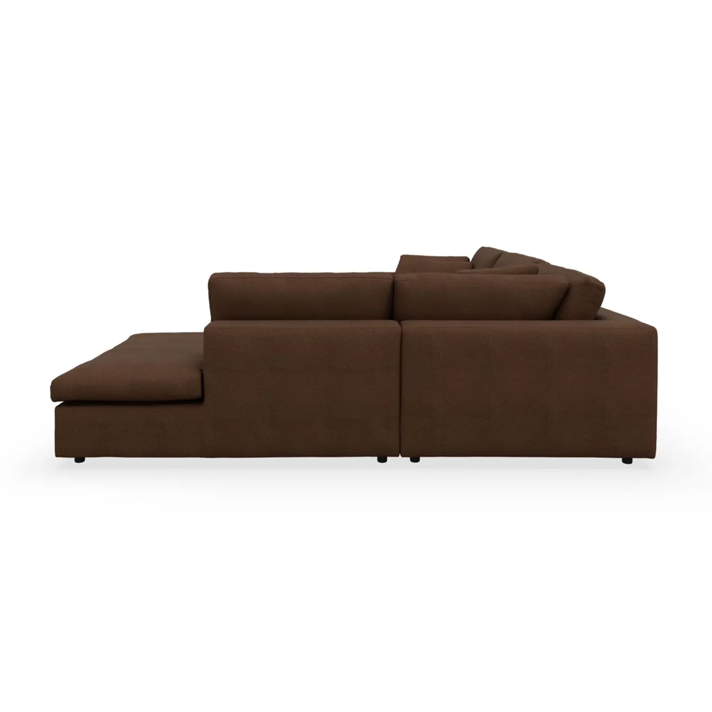 Angolo højrevendt sofa med pufafslutning