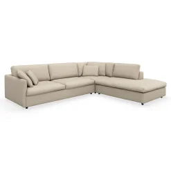 Angolo højrevendt sofa med pufafslutning