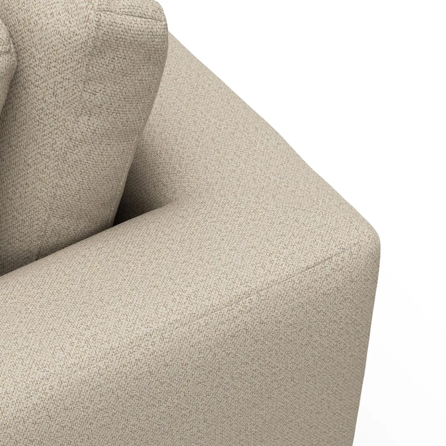 Angolo højrevendt sofa med pufafslutning