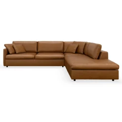 Angolo højrevendt sofa med pufafslutning