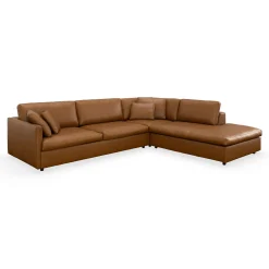 Angolo højrevendt sofa med pufafslutning