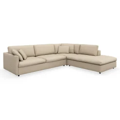 Angolo højrevendt sofa med pufafslutning