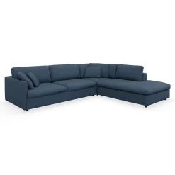 Angolo højrevendt sofa med pufafslutning