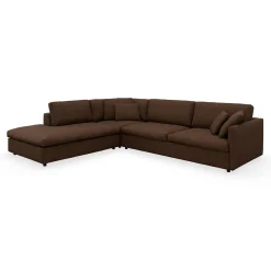Angolo venstrevendt sofa med pufafslutning