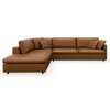 Angolo venstrevendt sofa med pufafslutning