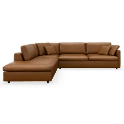 Angolo venstrevendt sofa med pufafslutning