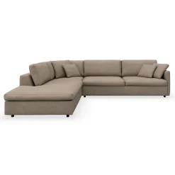 Angolo venstrevendt sofa med pufafslutning