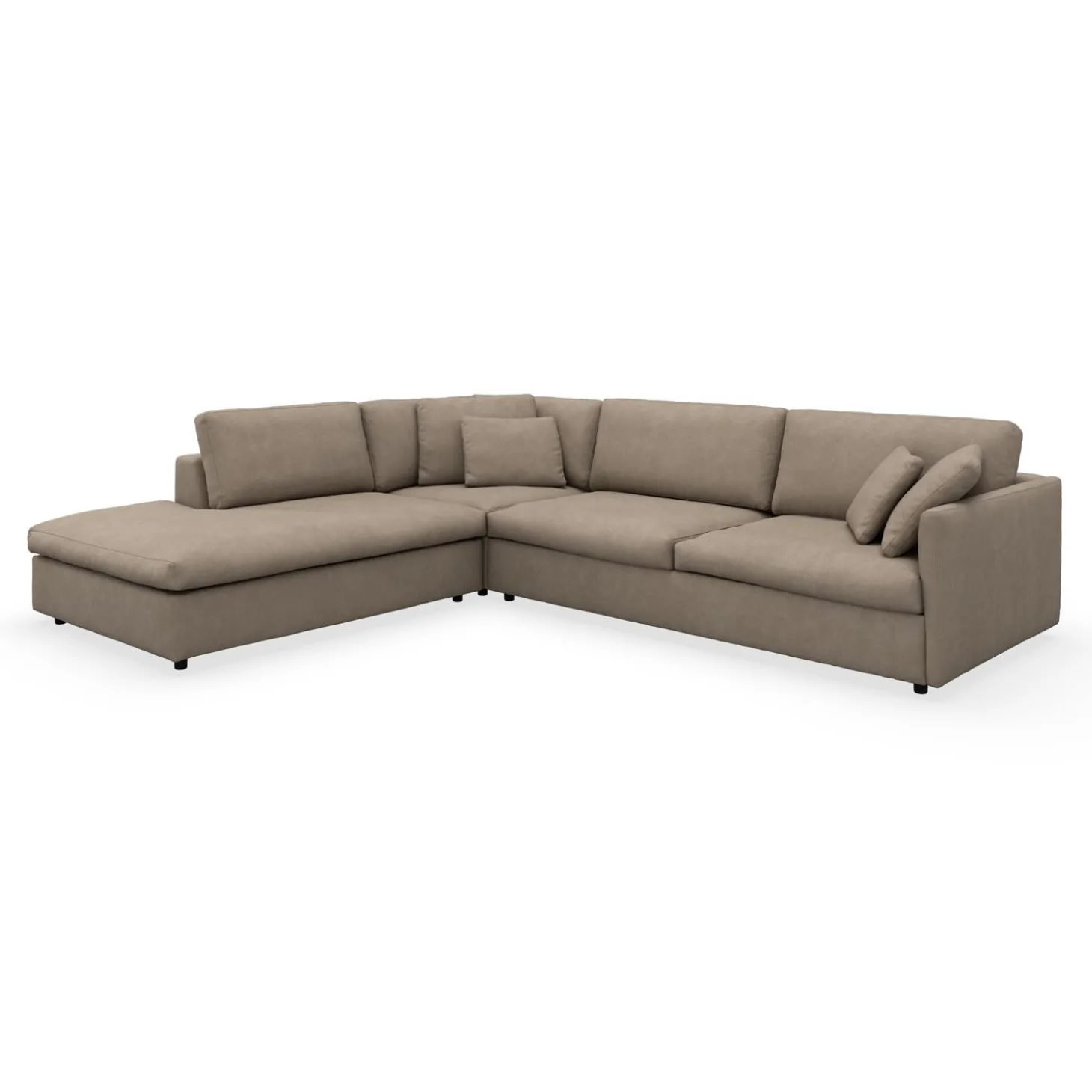 Angolo venstrevendt sofa med pufafslutning