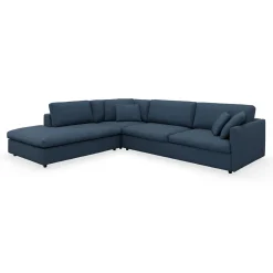 Angolo venstrevendt sofa med pufafslutning