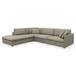 Angolo venstrevendt sofa med pufafslutning