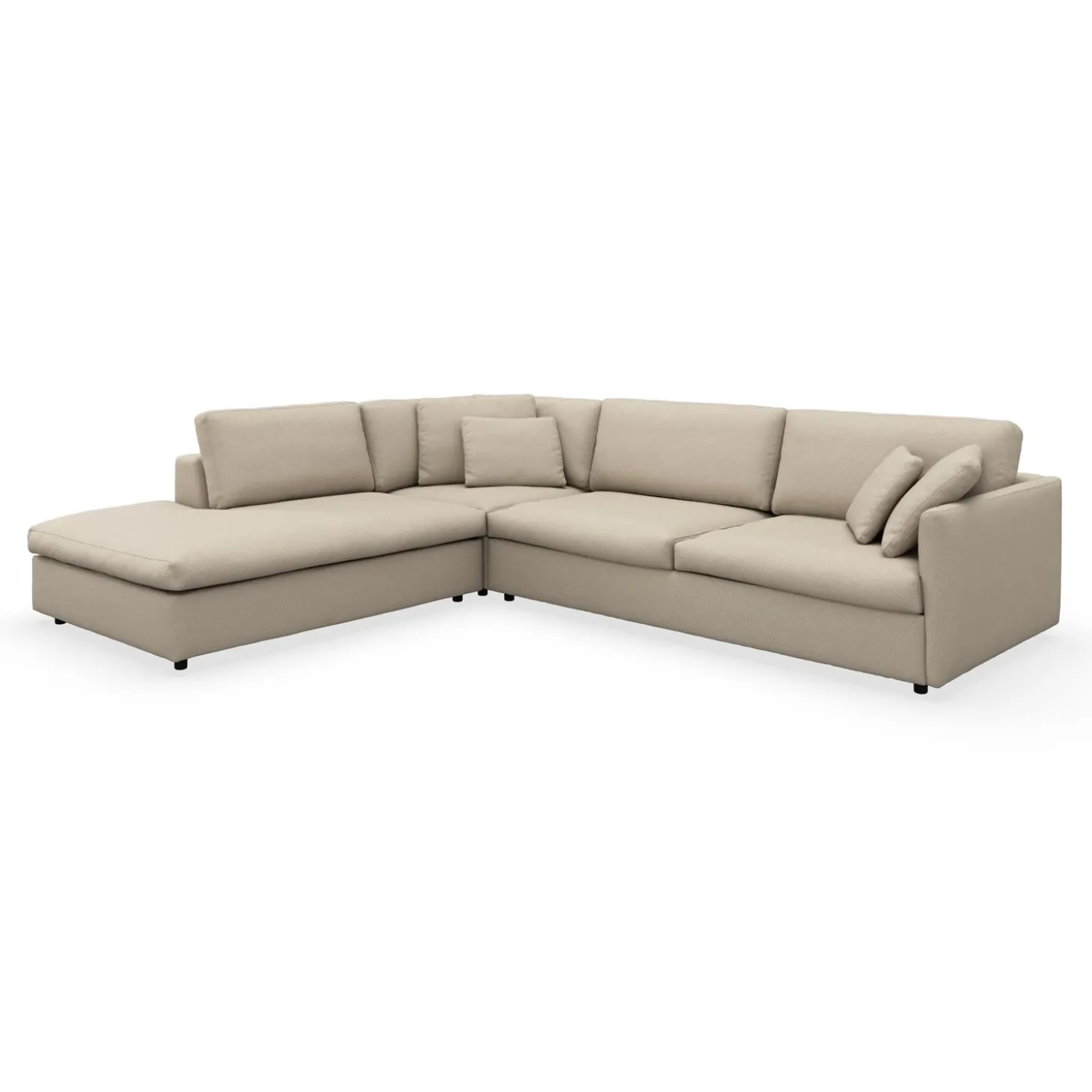 Angolo venstrevendt sofa med pufafslutning