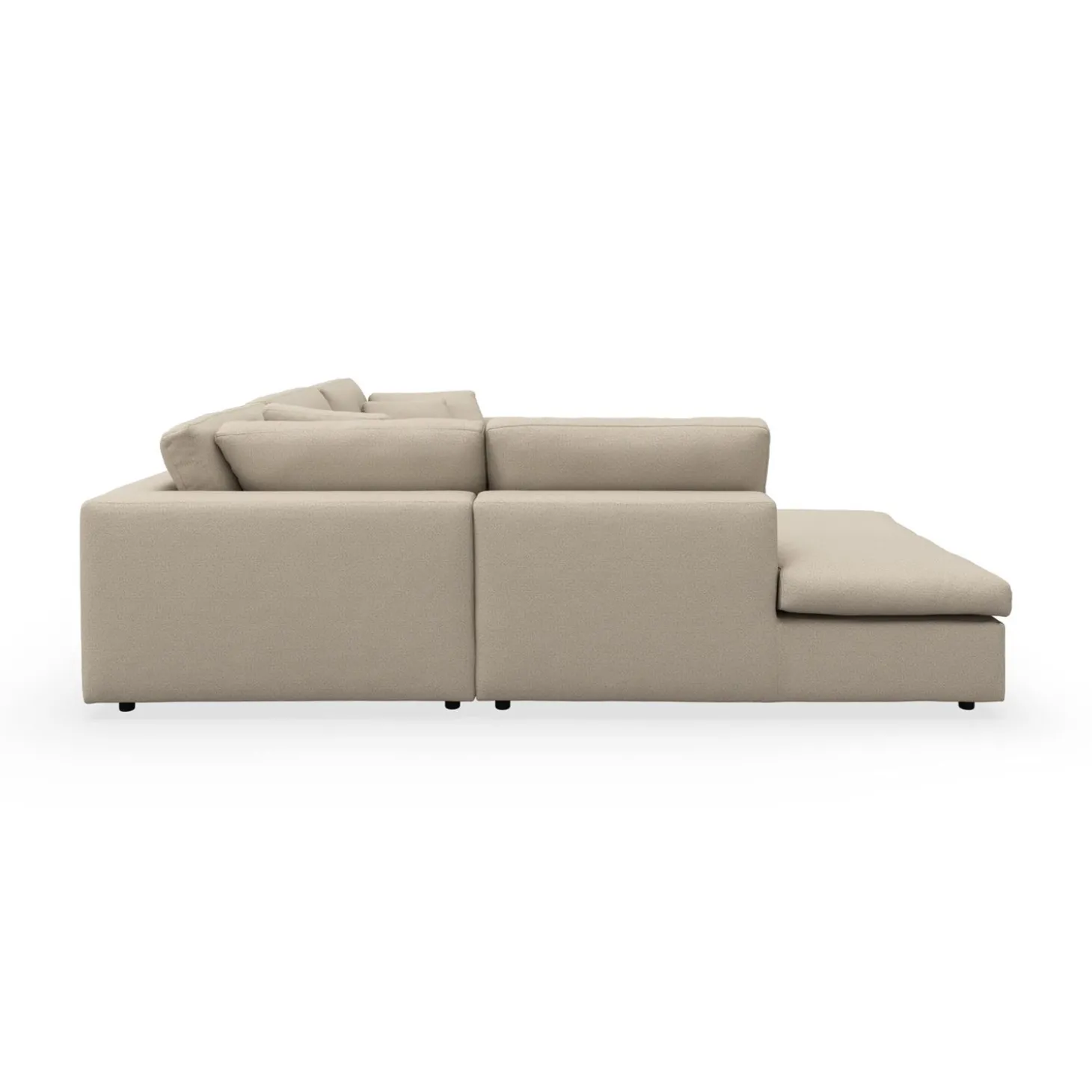 Angolo venstrevendt sofa med pufafslutning