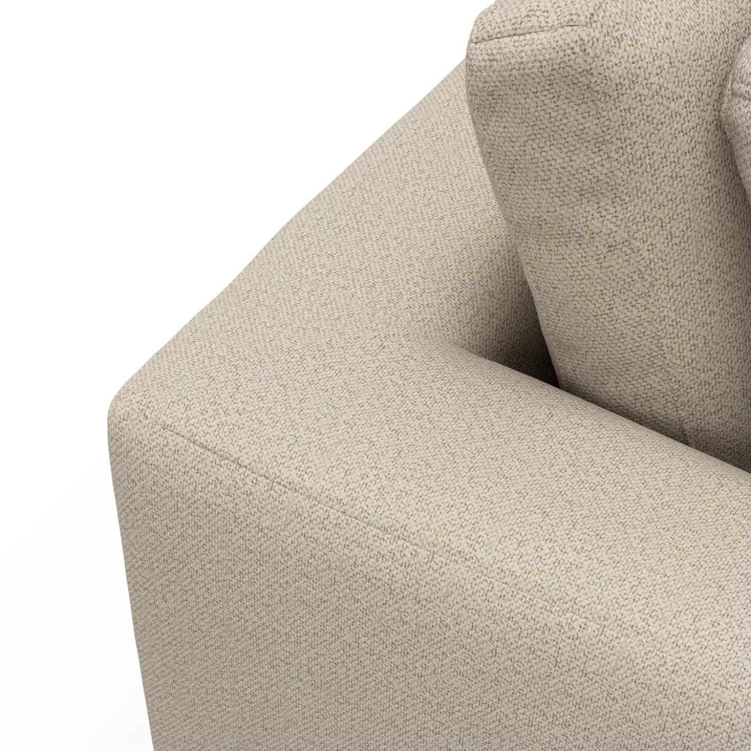 Angolo venstrevendt sofa med pufafslutning