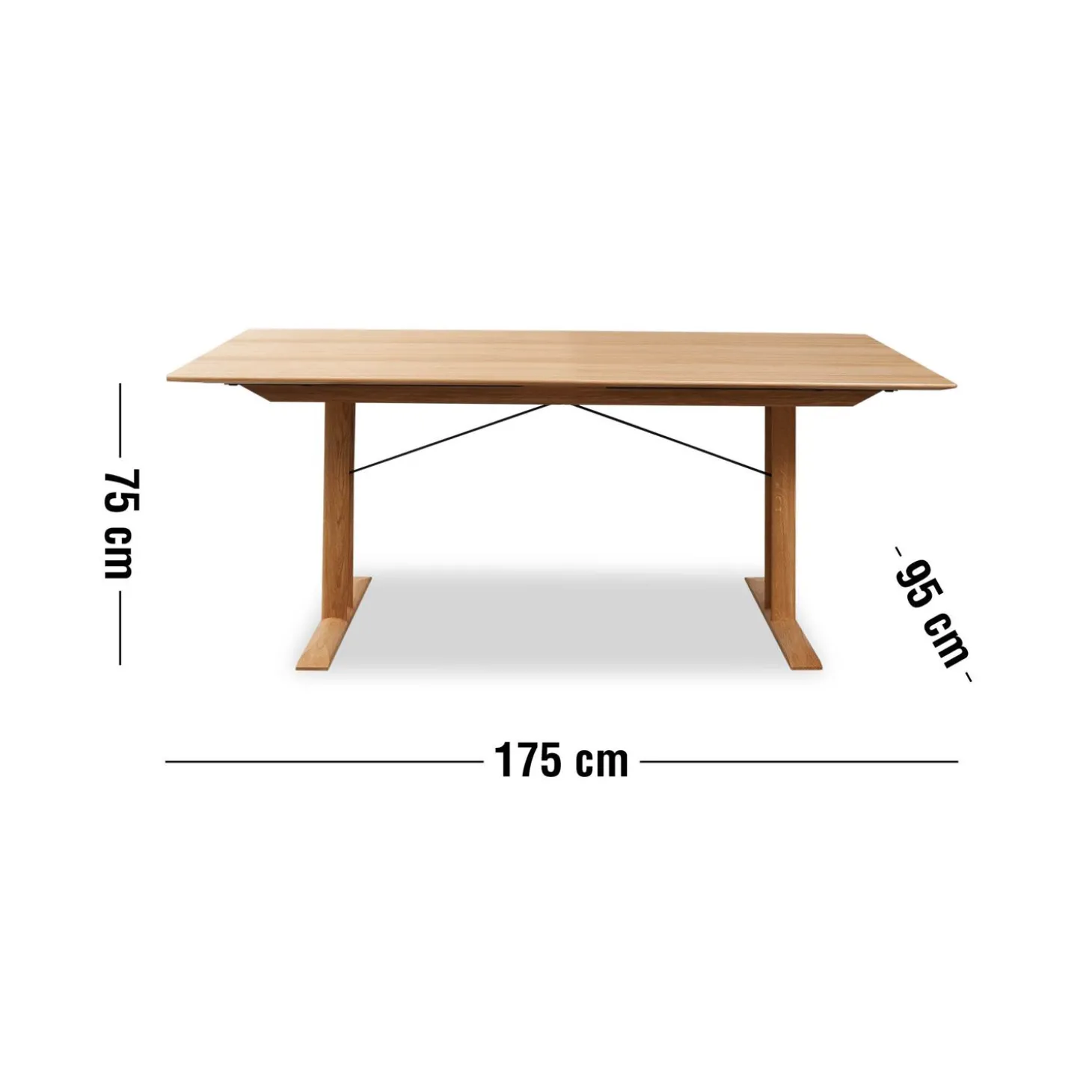 Arrow Spisebord 175 x 95 x 75 cm