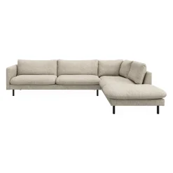 Bjorn højrevendt sofa med pufafslutning