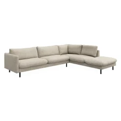 Bjorn højrevendt sofa med pufafslutning