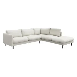 Bjorn højrevendt sofa med pufafslutning