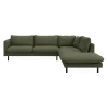 Bjorn højrevendt sofa med pufafslutning