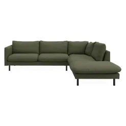 Bjorn højrevendt sofa med pufafslutning