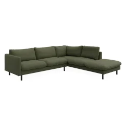 Bjorn højrevendt sofa med pufafslutning