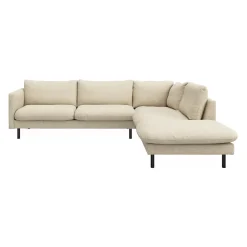 Bjorn højrevendt sofa med pufafslutning