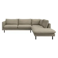 Bjorn højrevendt sofa med pufafslutning