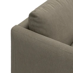 Bjorn højrevendt sofa med pufafslutning