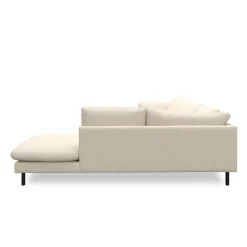 Bjorn højrevendt sofa med pufafslutning