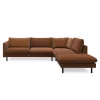 Bjorn højrevendt sofa med pufafslutning