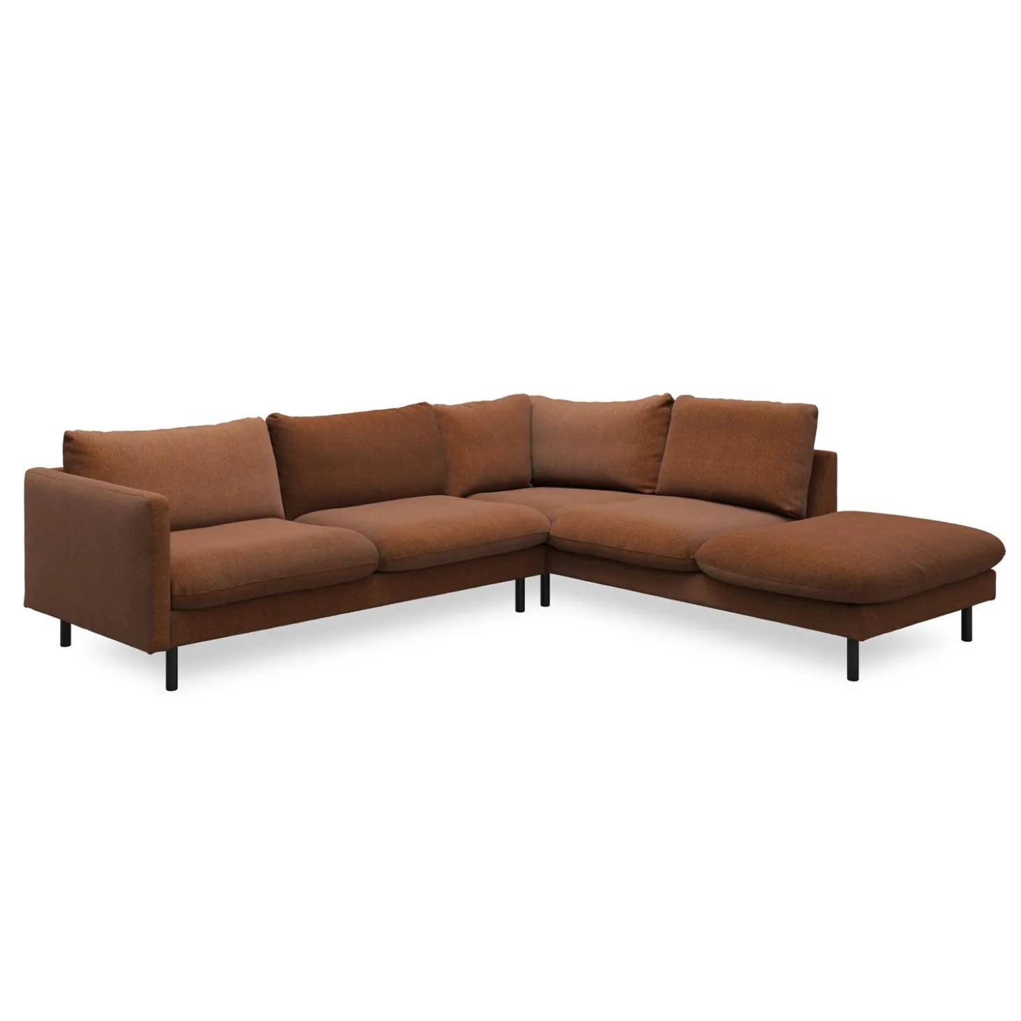 Bjorn højrevendt sofa med pufafslutning