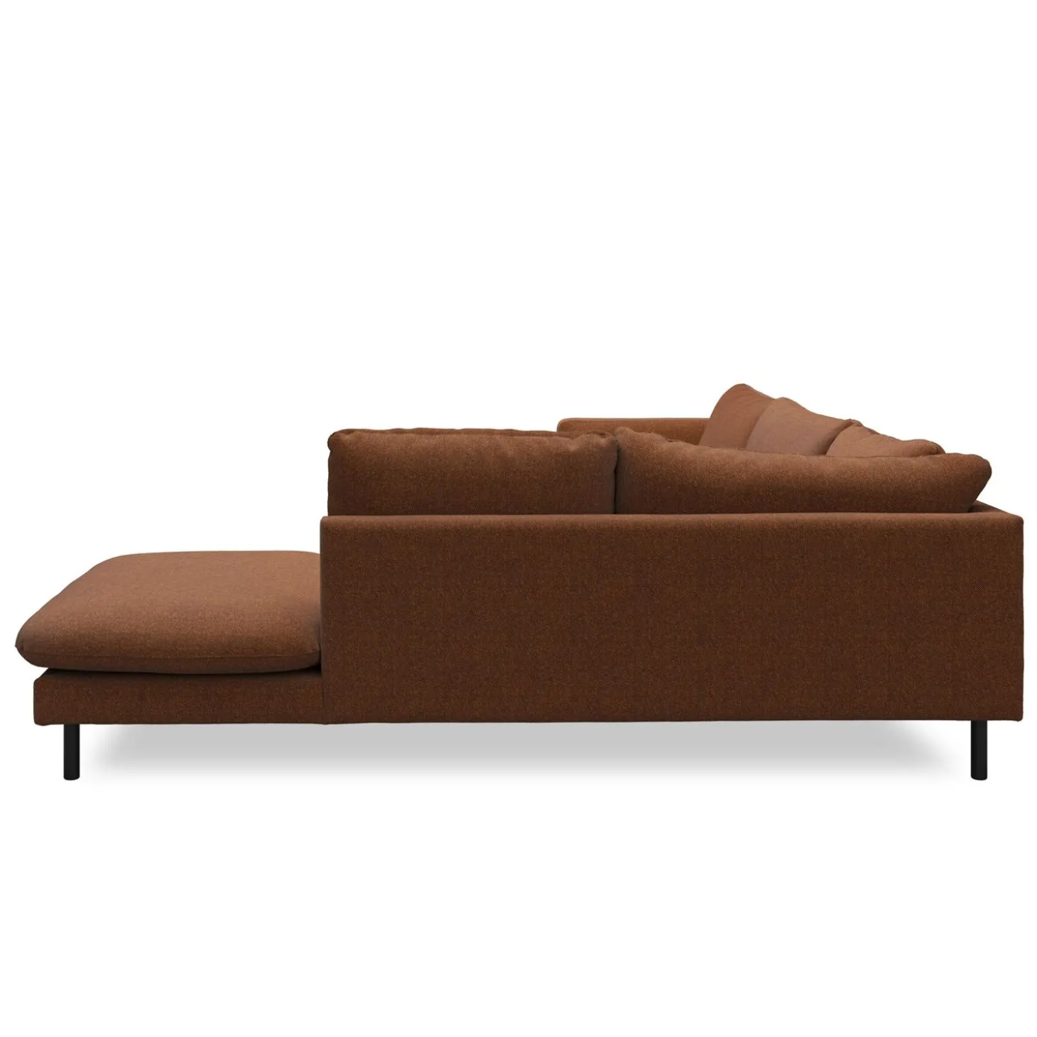 Bjorn højrevendt sofa med pufafslutning