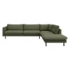 Bjorn højrevendt sofa med pufafslutning