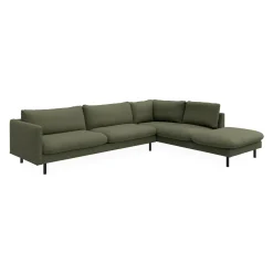Bjorn højrevendt sofa med pufafslutning