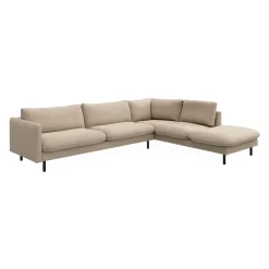 Bjorn højrevendt sofa med pufafslutning