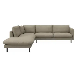Bjorn venstrevendt sofa med pufafslutning