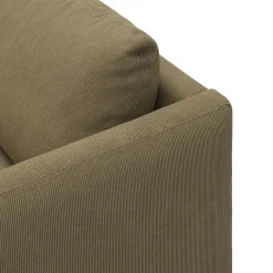 Bjorn venstrevendt sofa med pufafslutning