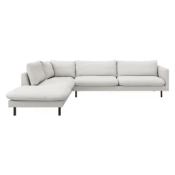 Bjorn venstrevendt sofa med pufafslutning