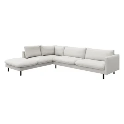 Bjorn venstrevendt sofa med pufafslutning