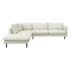 Bjorn venstrevendt sofa med pufafslutning