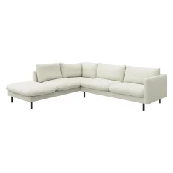 Bjorn venstrevendt sofa med pufafslutning