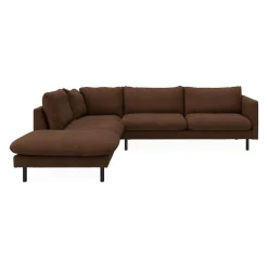Bjorn venstrevendt sofa med pufafslutning
